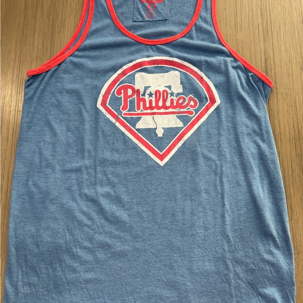 Phillies Red Jacket Blue and Red Tank Top